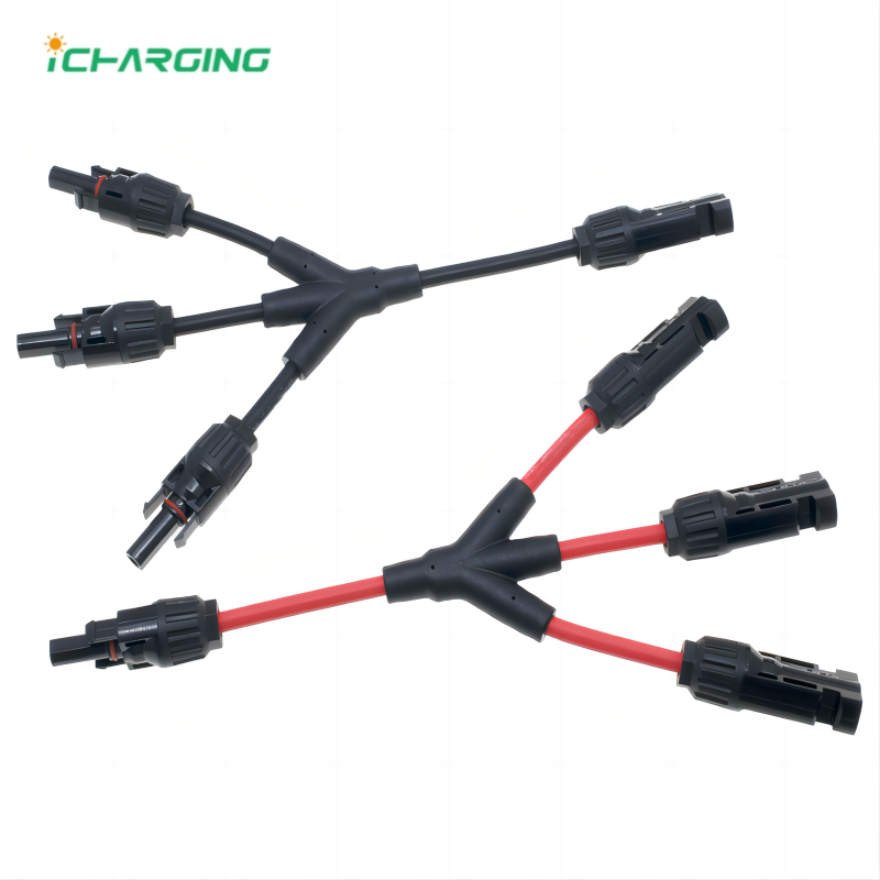 MC4 Connector 3 in 1 Y Branch Extension Power Cable